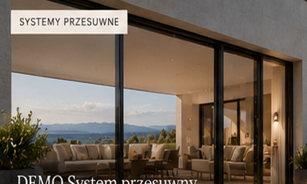 System przesuwny otwierający wnętrze na taras