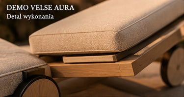 DEMO Leżak ogrodowy VELSE Aura — ujęcie 2