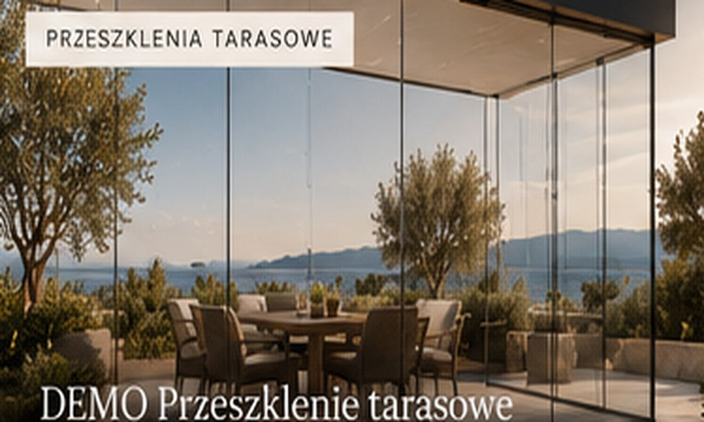 Ogród zimowy przy nowoczesnym domu